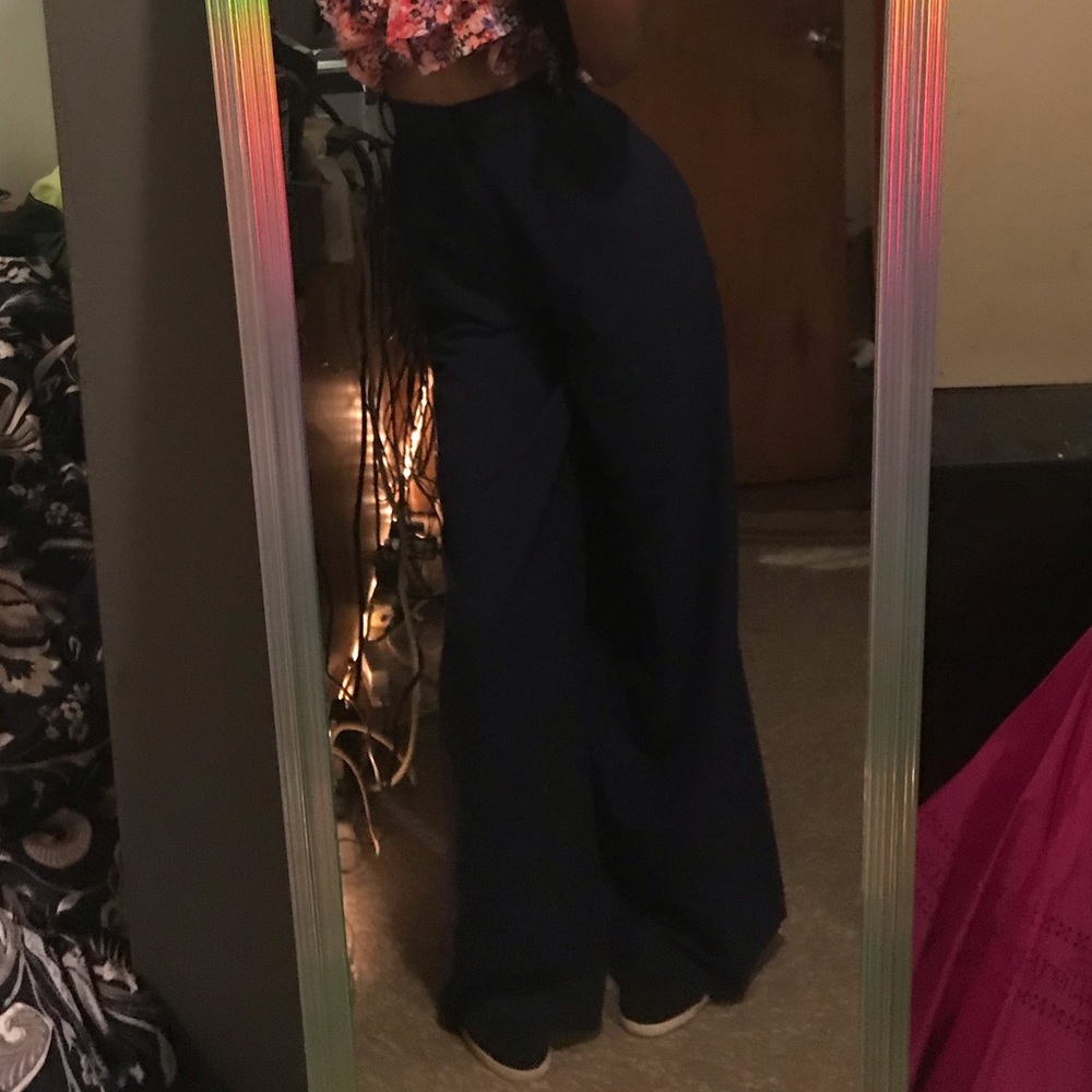 Navy blue forever 21 trousers